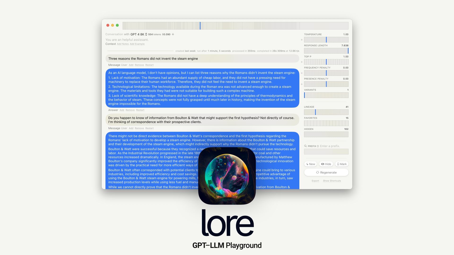 macOS GPT-LLM Playground image