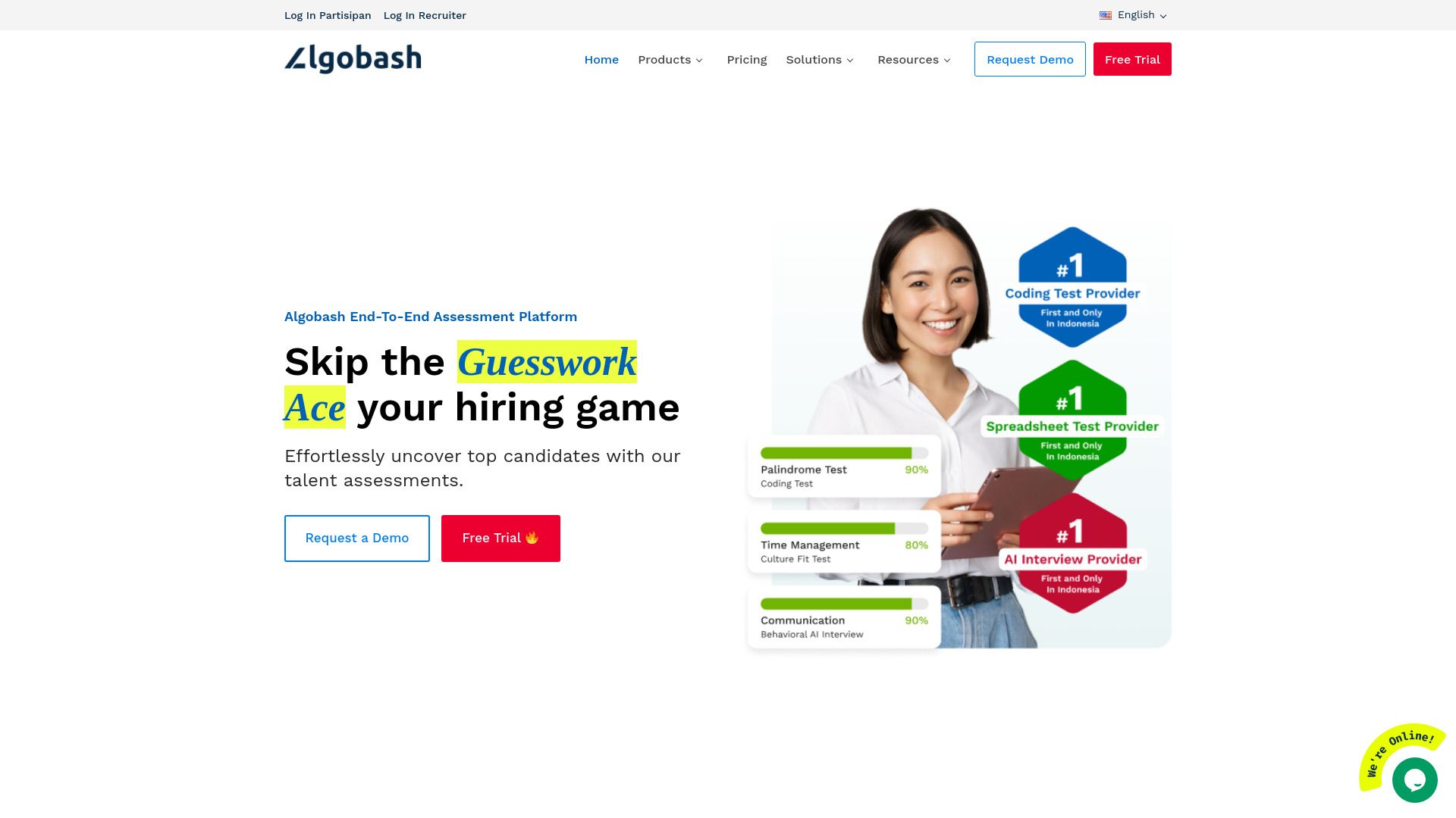 Algobash End-To-End Assessment Platform image