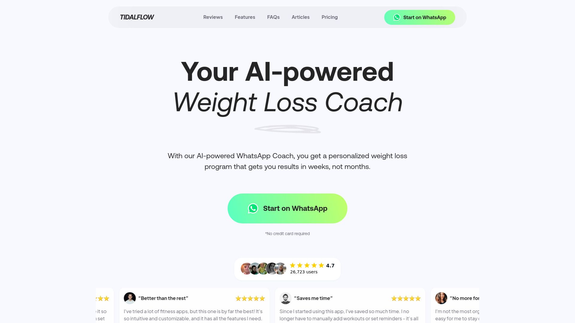 Tidalflow AI Personal Trainer image