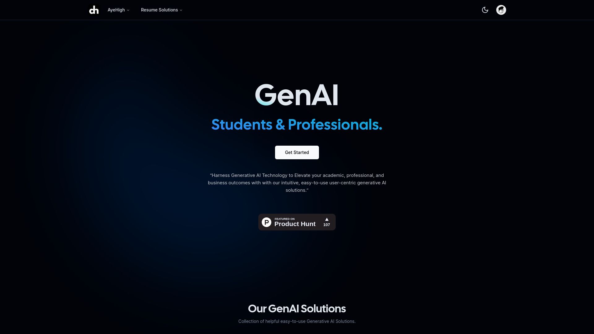 AyeHigh GenAI Solutions Suite image
