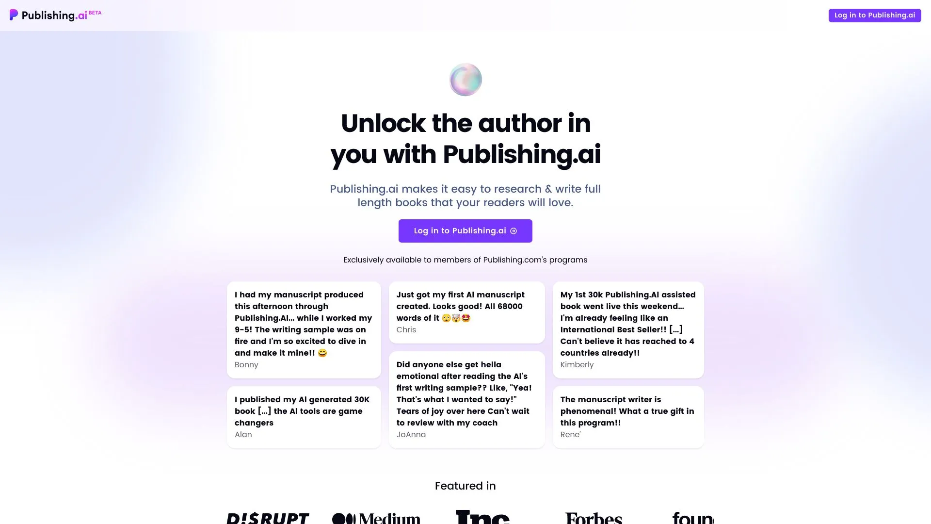 Publishing AI image