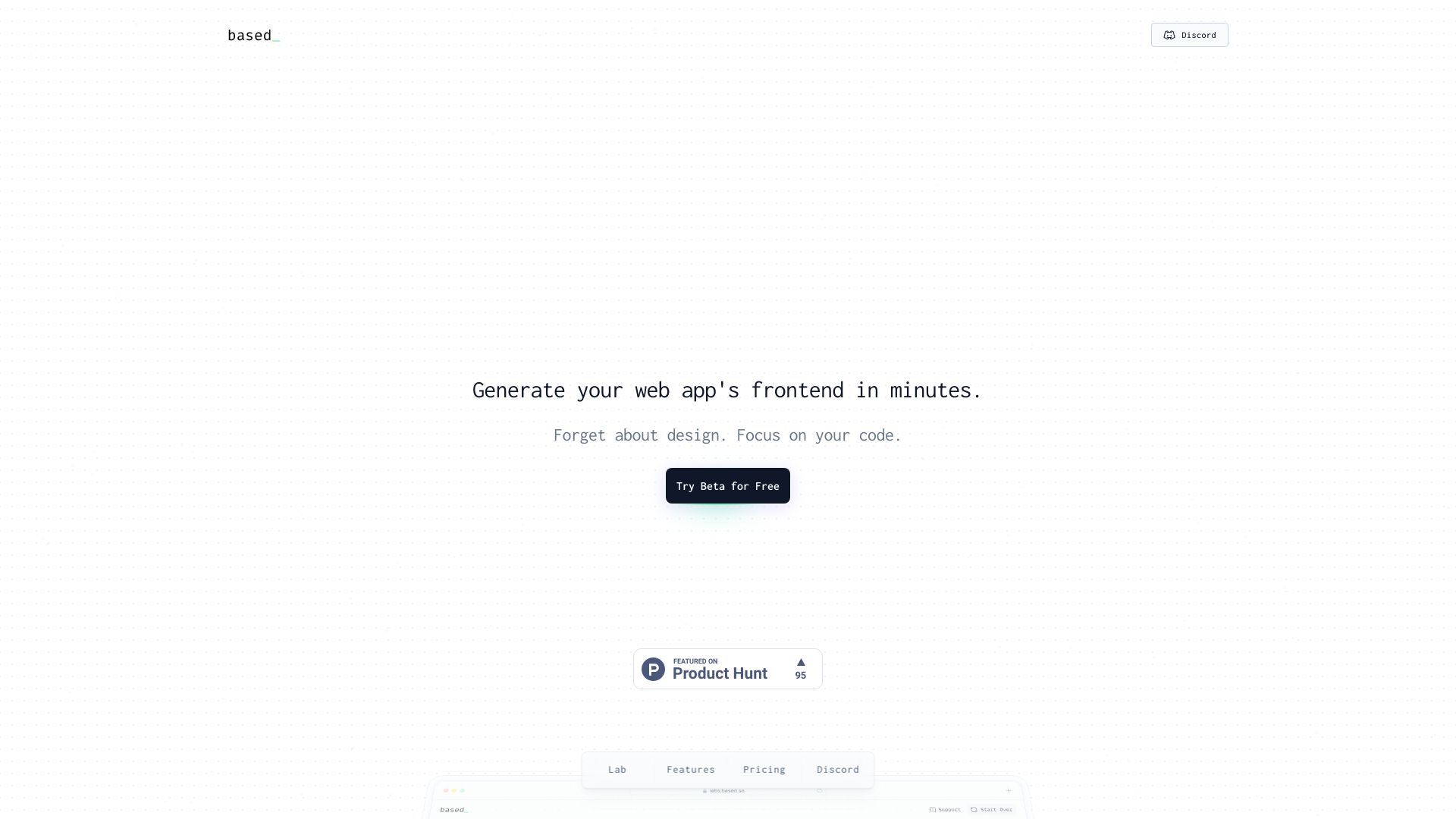 Based - No-design UI builder for devs image