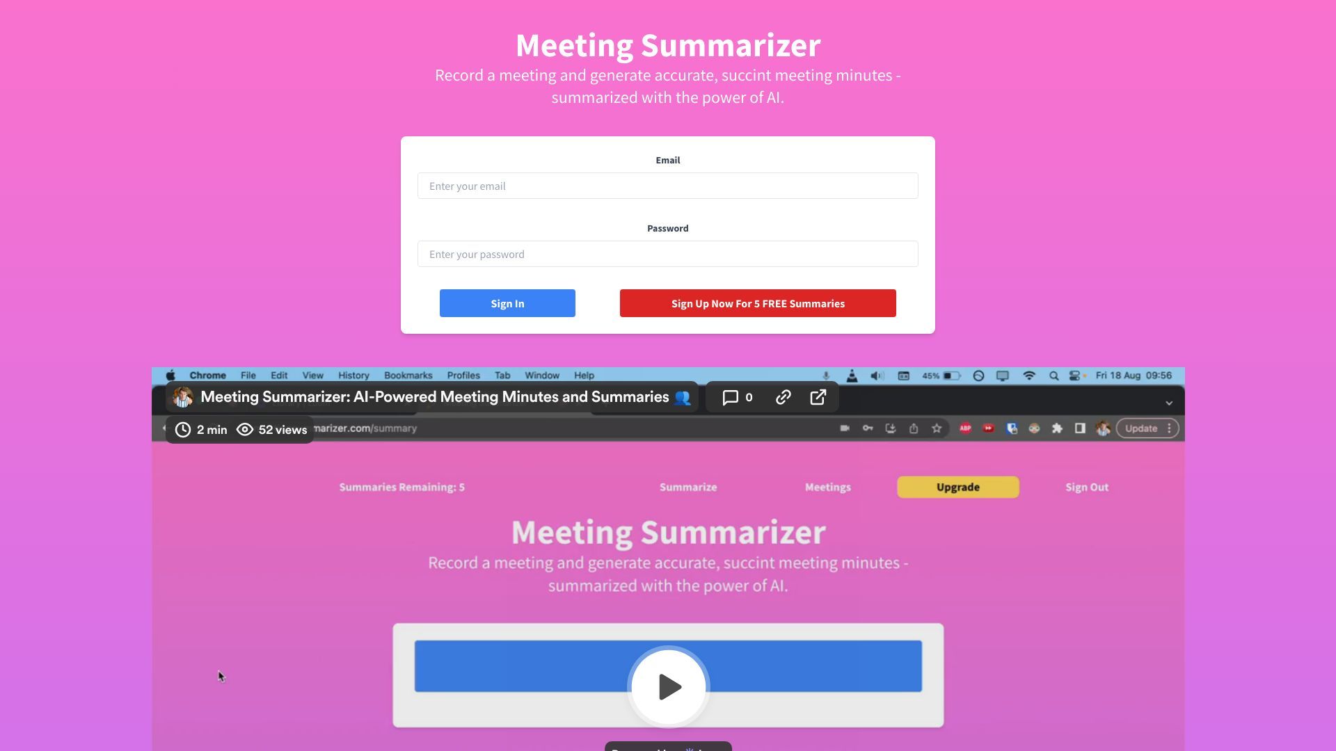 Meeting Summarizer image