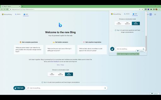 Bing AI Anywhere - GPT 4 image