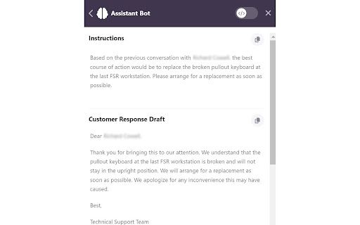 Kayako Agent Assistant Bot image