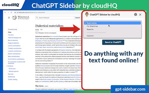 ChatGPT Sidebar by cloudHQ image