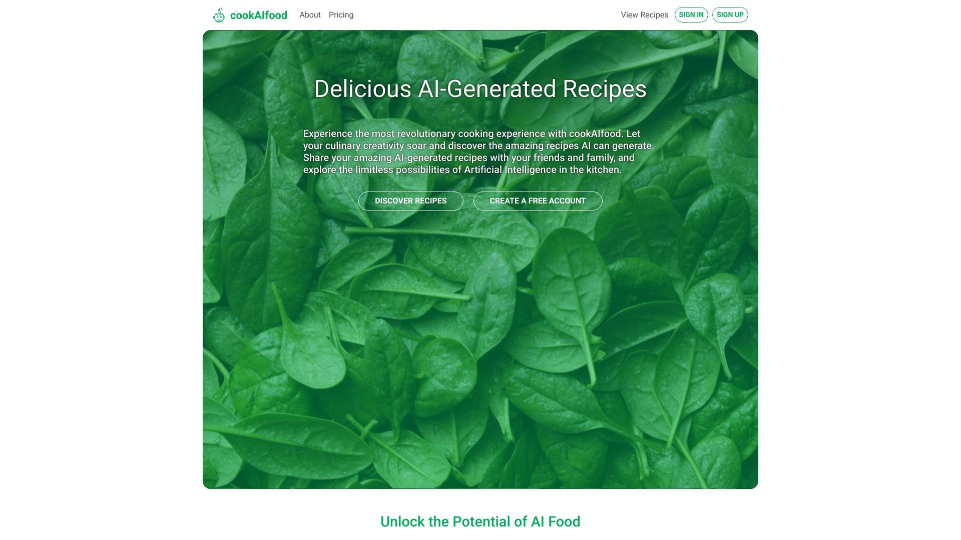 cookAIfood image