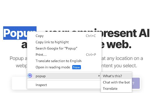 Popup image