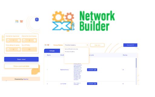 Xooma Intelligence Network Builder image