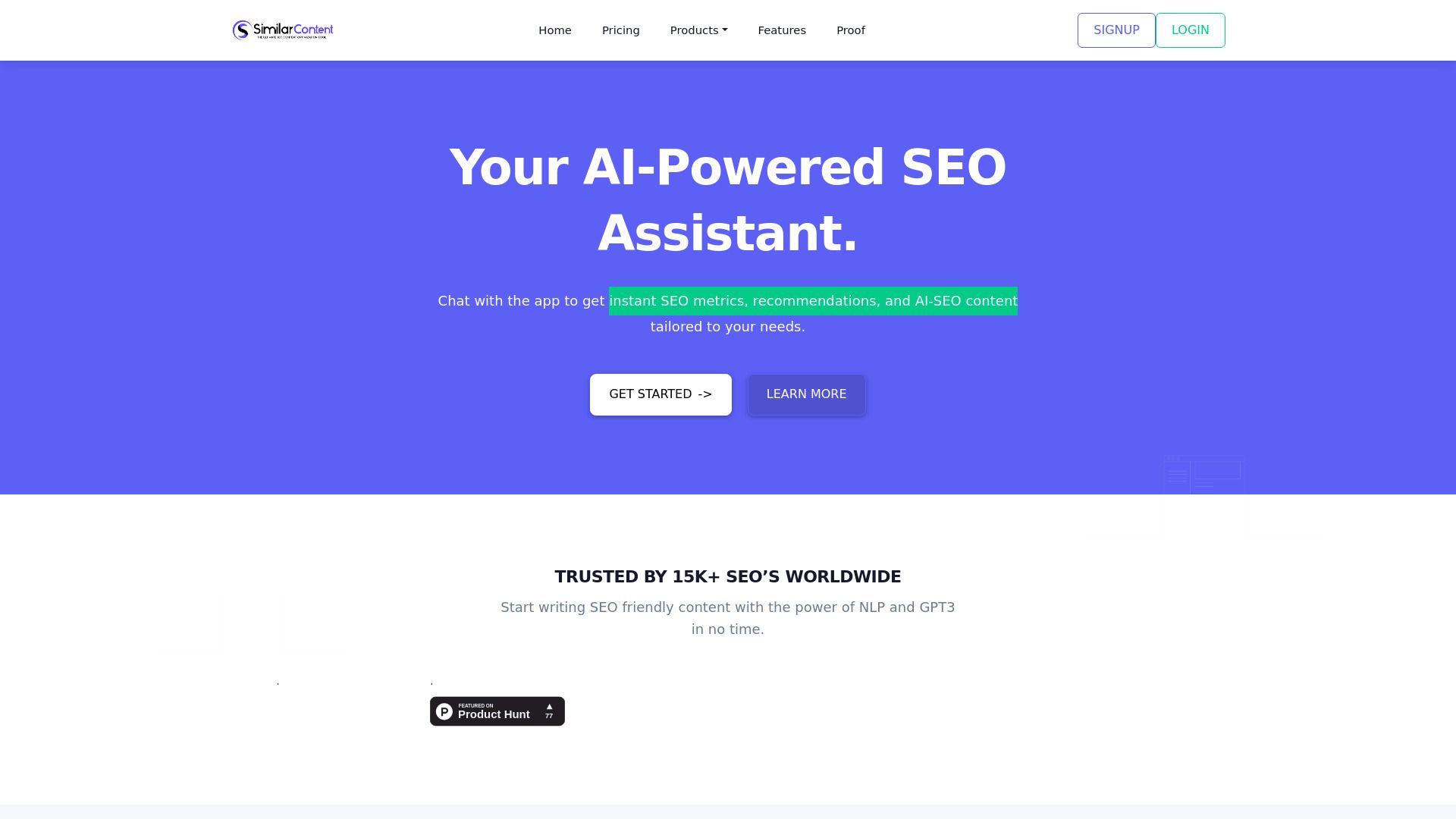 SimilarContent - SEO Content Optimization Tool image