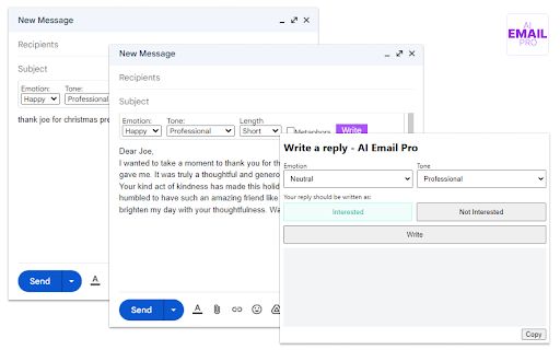 AI Email Pro Chrome Extension image