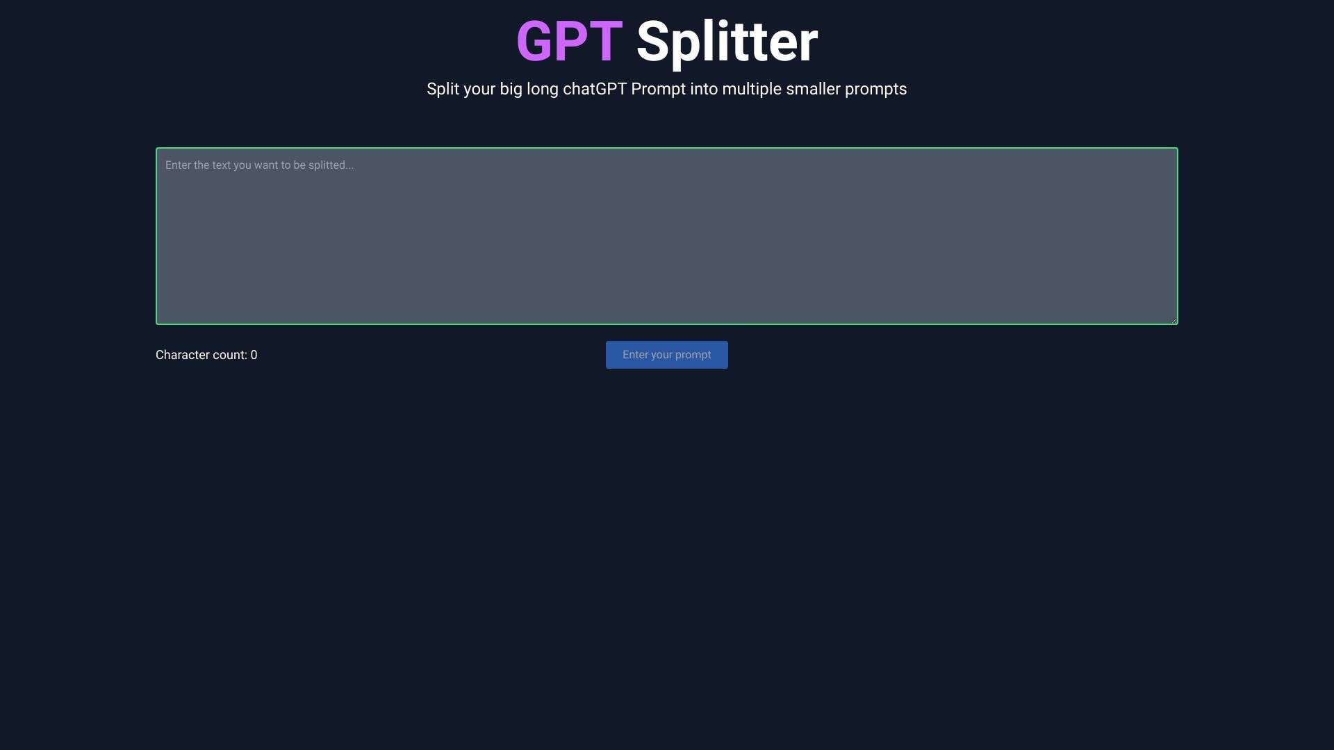 GPT Splitter image