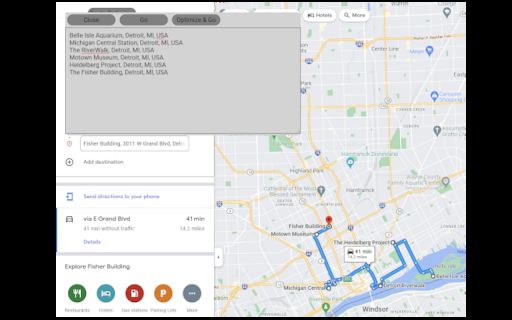 Route Optimizer Button image