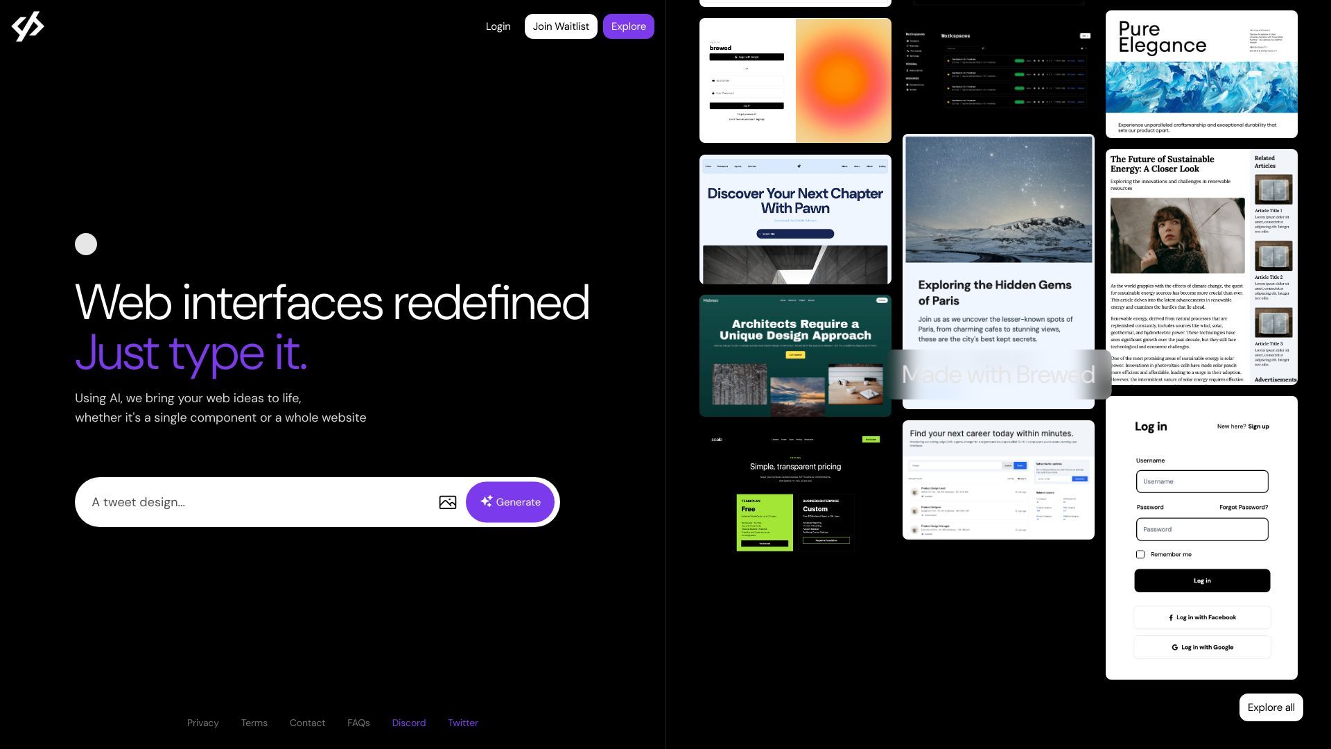 Brewed - Building the Web with AI image