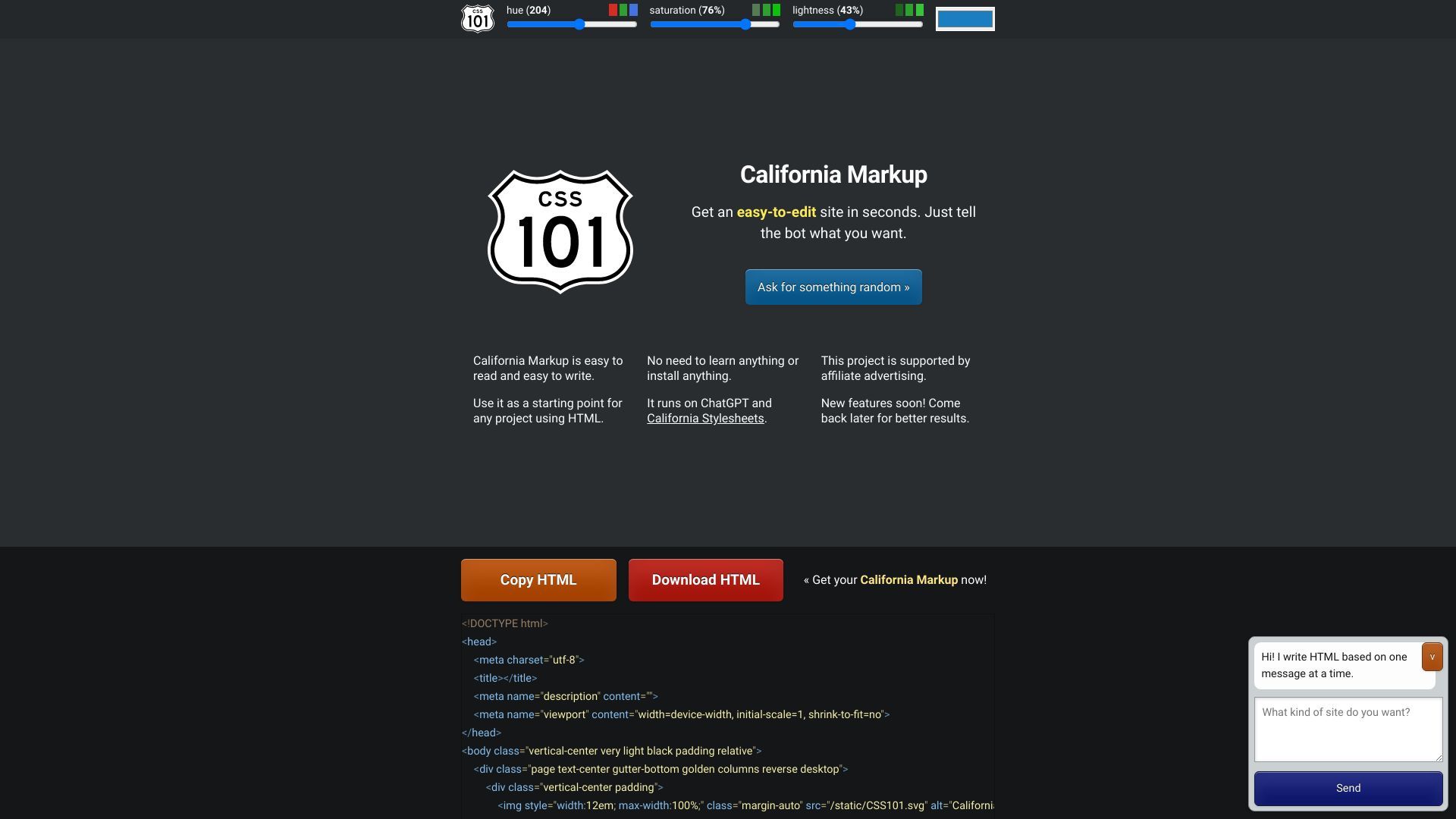 California Markup image
