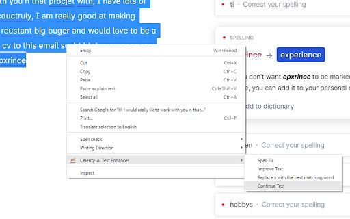 Celerity-AI Text Enhancer image