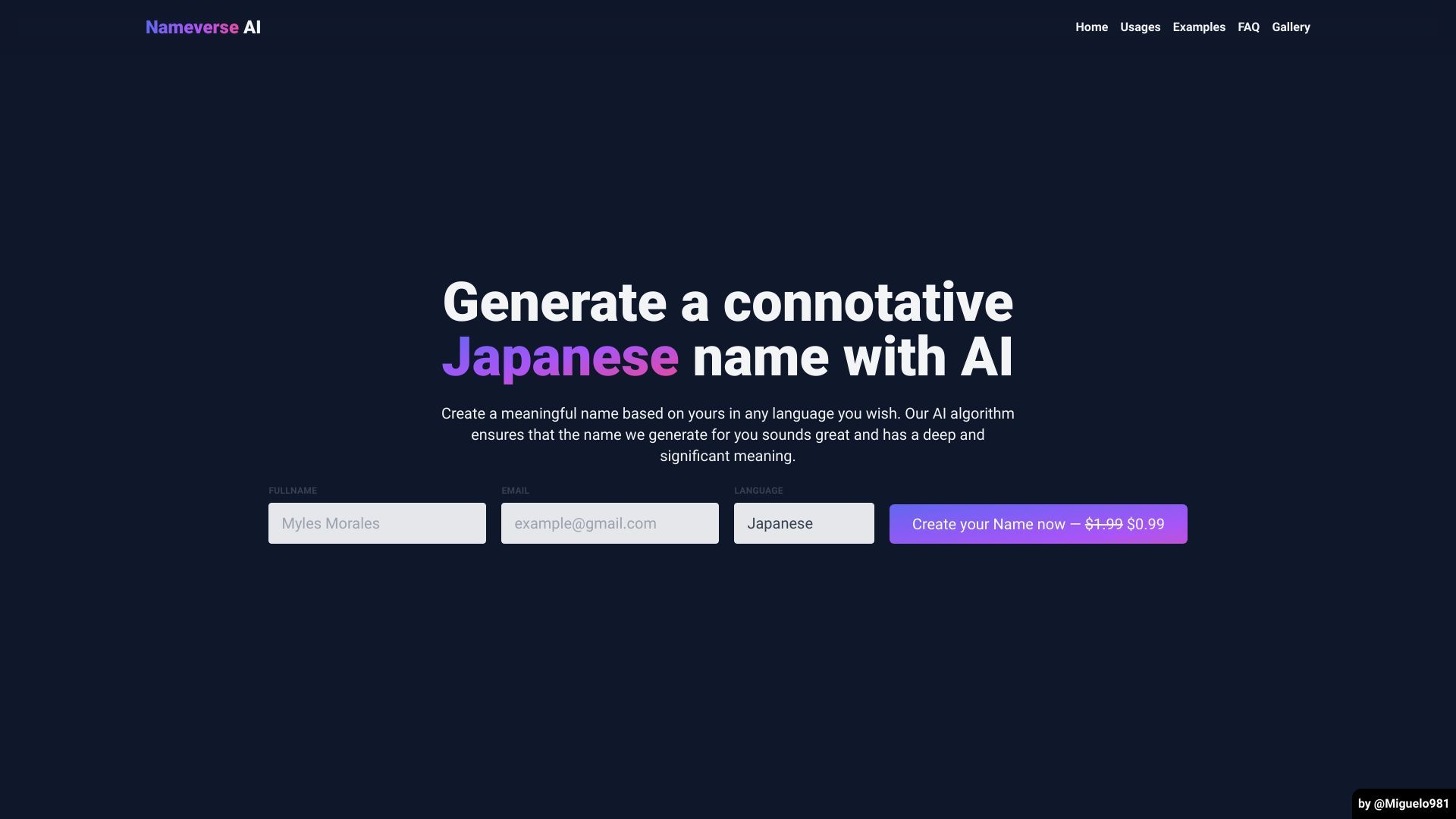 Nameverse AI image