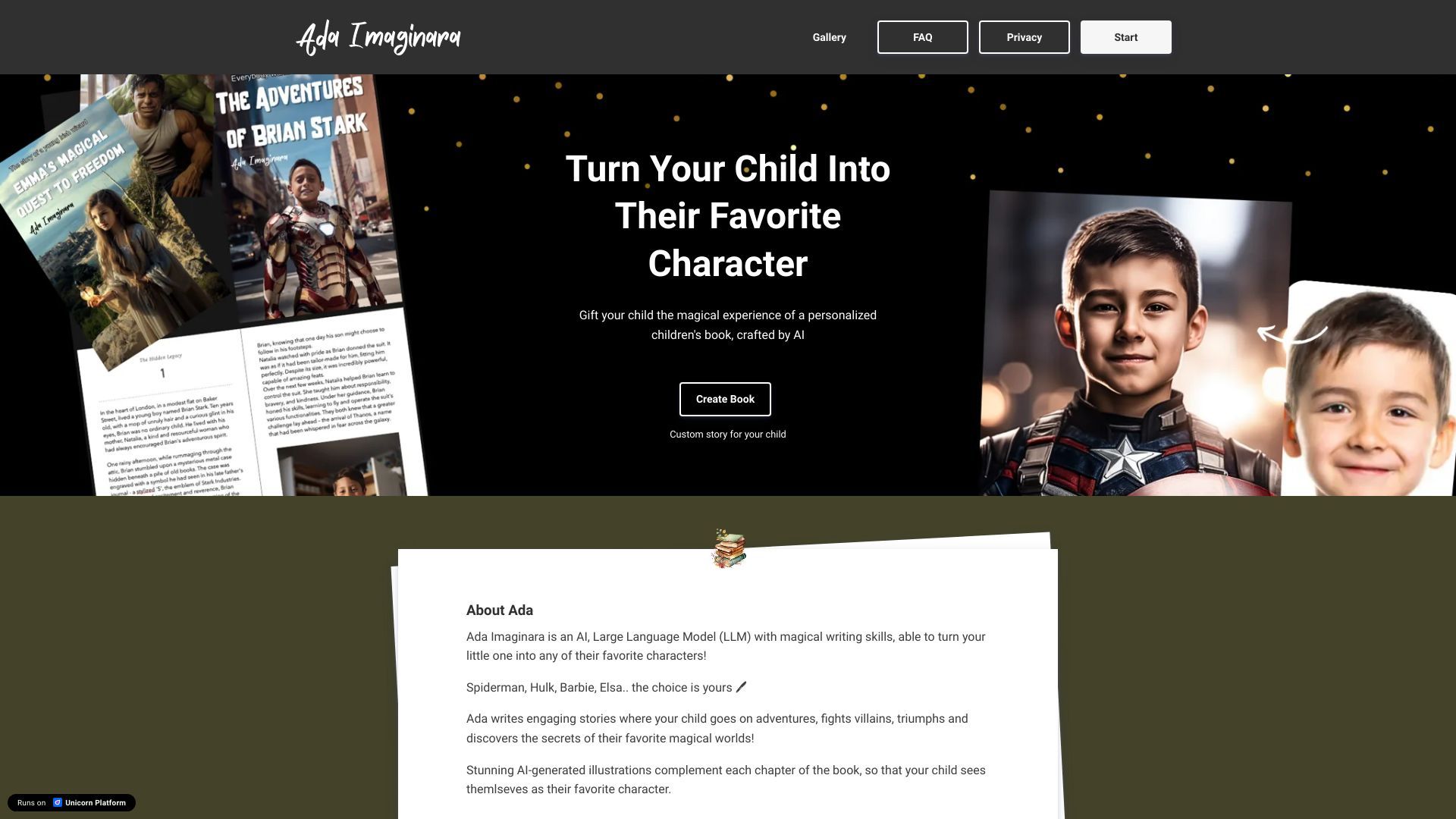 Ada Imaginara - AI Children's Book Author image