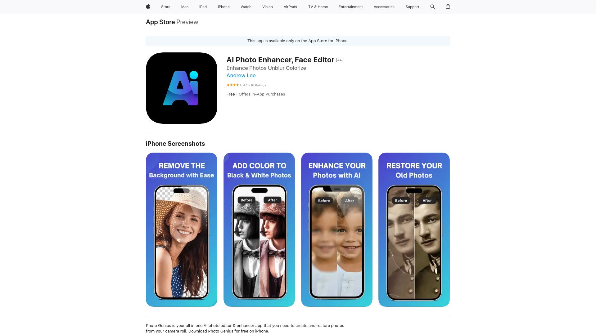 AI Photo Genius image