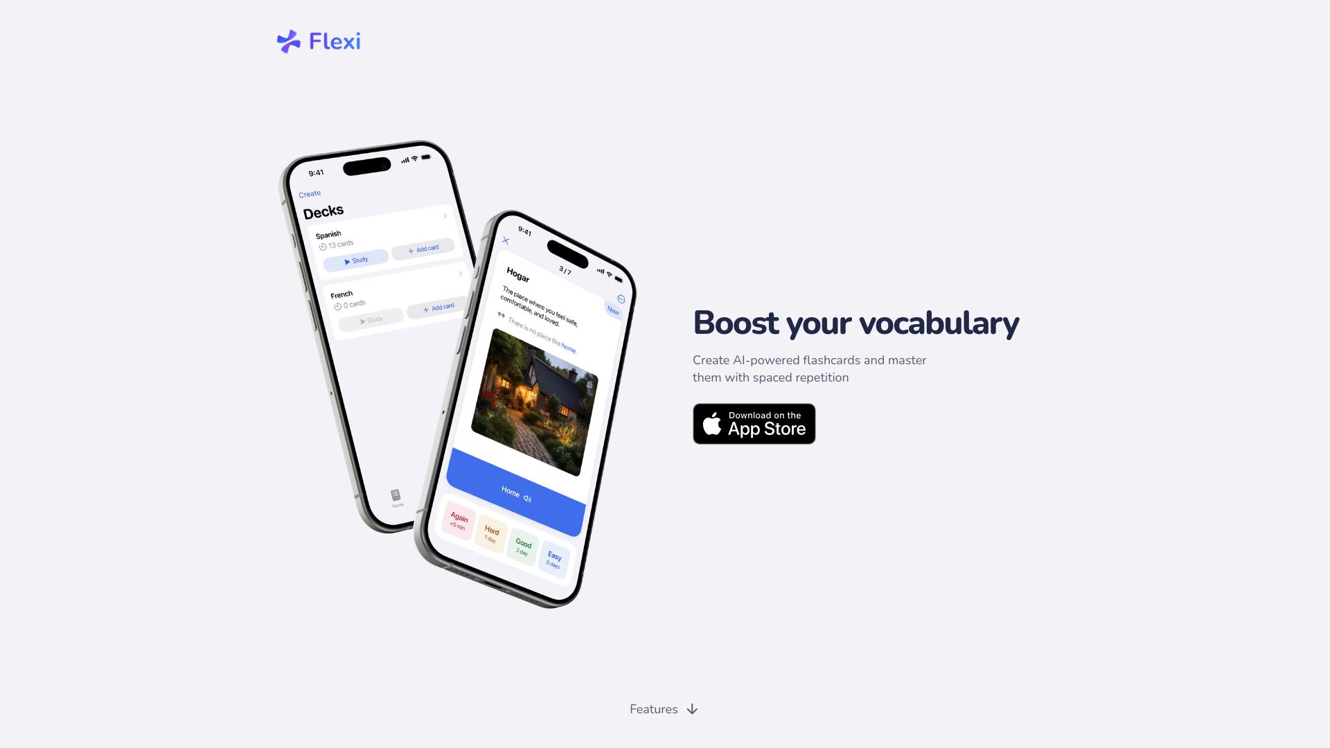 Flexi: AI Language Flashcards image