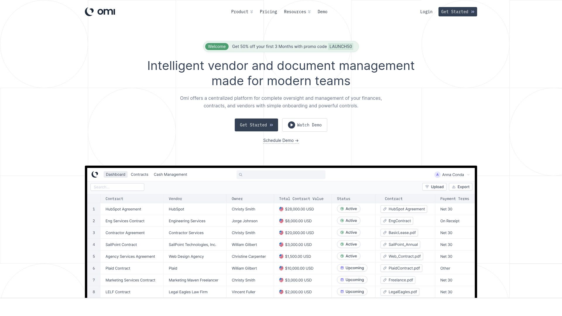 Omi | Vendor and Document Management image