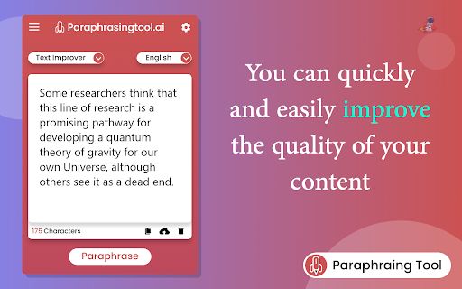 Paraphrasingtool.ai image