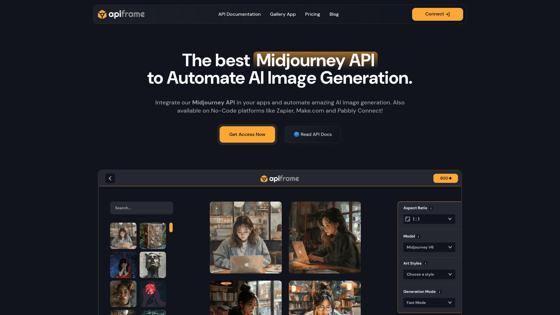 Midjourney API by APIFRAME image