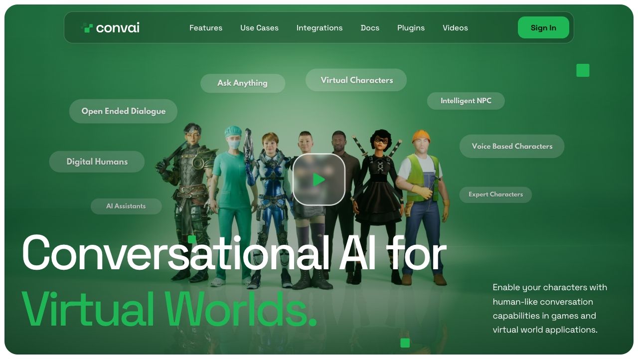 Convai - Conversational AI for Virtual Worlds image