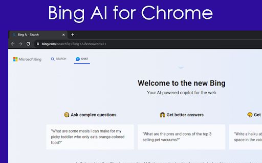 Bing AI For Chrome image