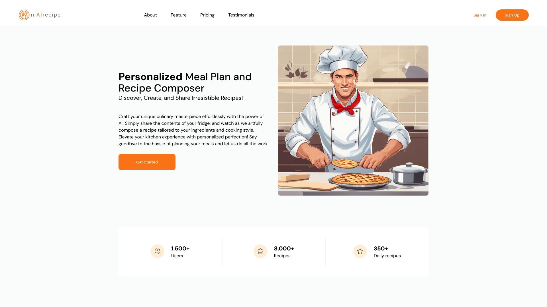 Personalized Meal Plan and Recipe Composer image