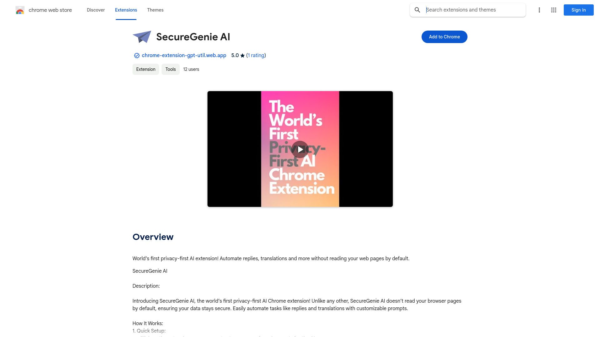 World's First Privacy-First AI Extension image
