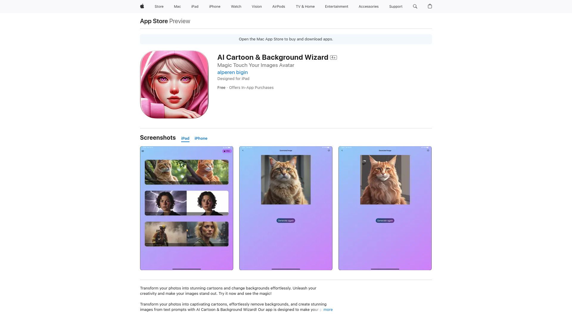 AI Cartoon & Background Wizard image