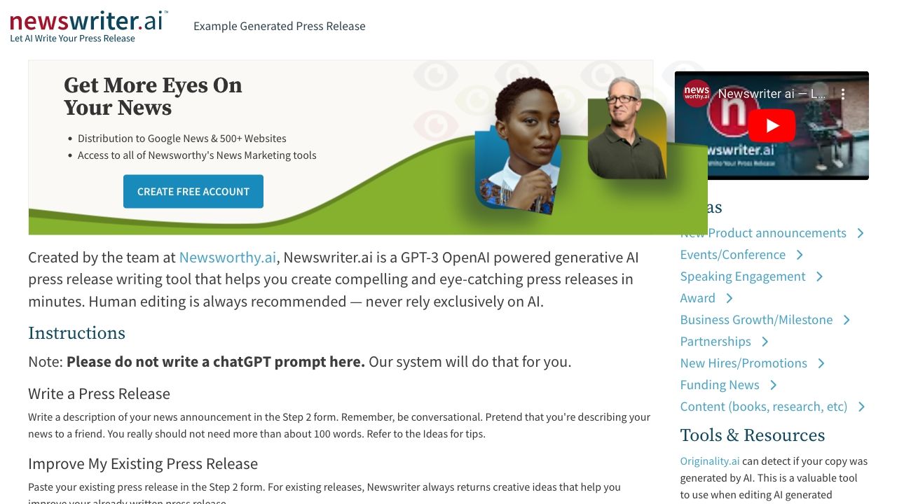 Newswriter.ai image