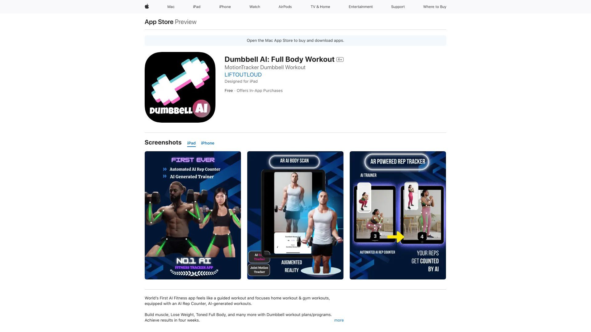 Dumbbell AI image