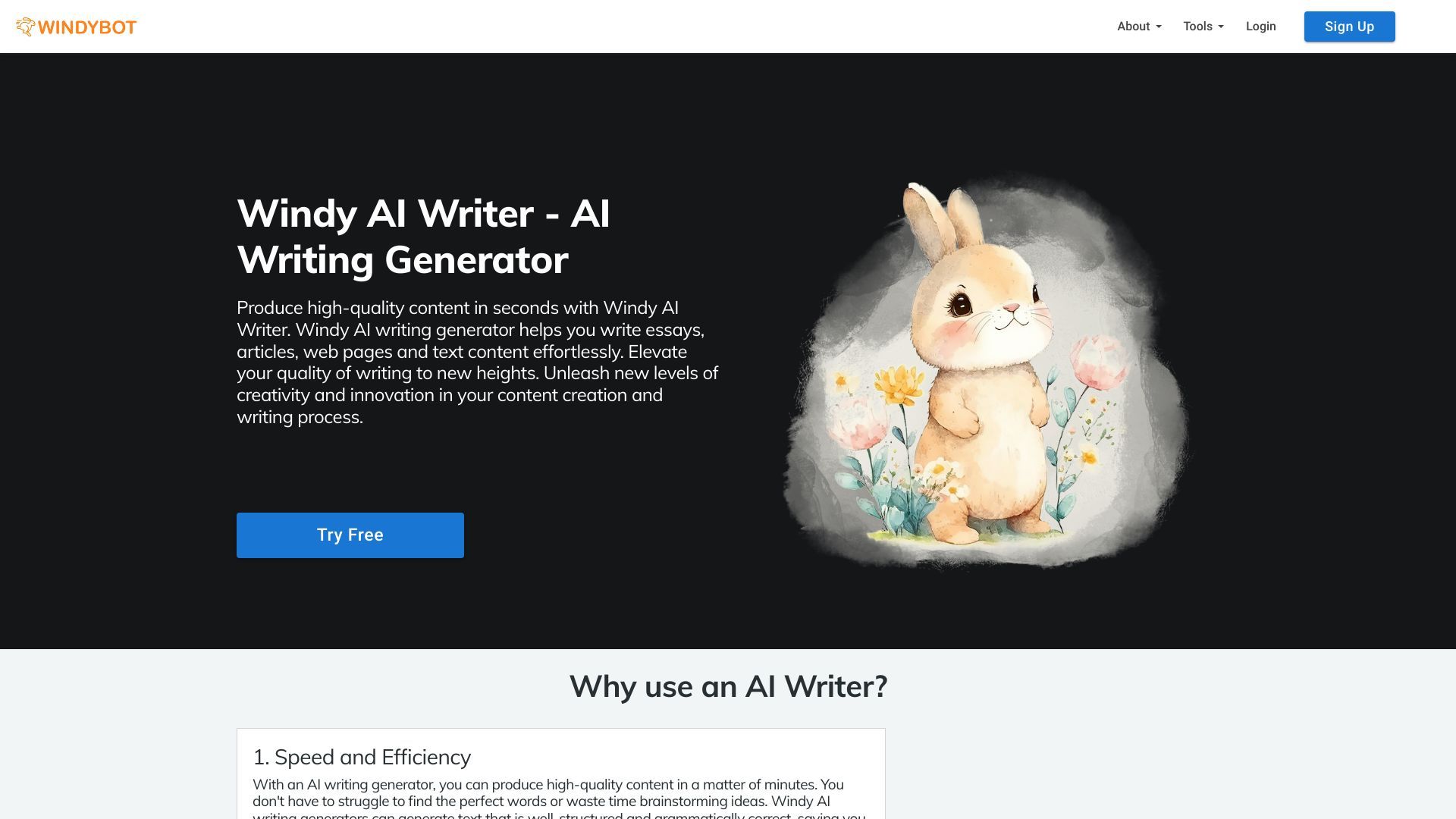 WindyBot AI Writer, Art & Image Generator image
