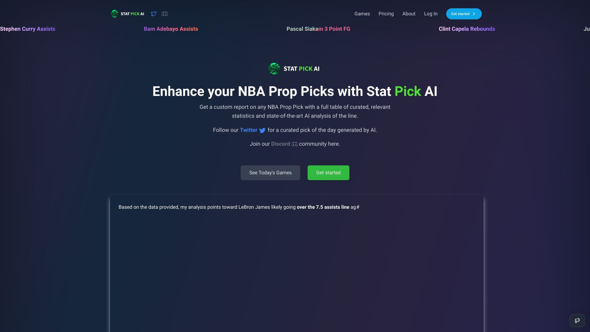 Stat Pick AI image