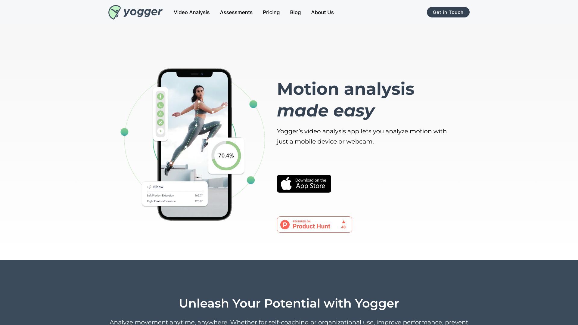 Yogger | Video Analysis App & AI Movement Screenings image