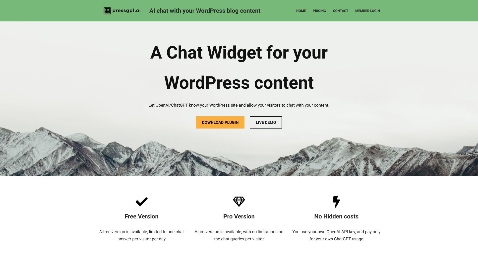 AI Chat with WordPress image