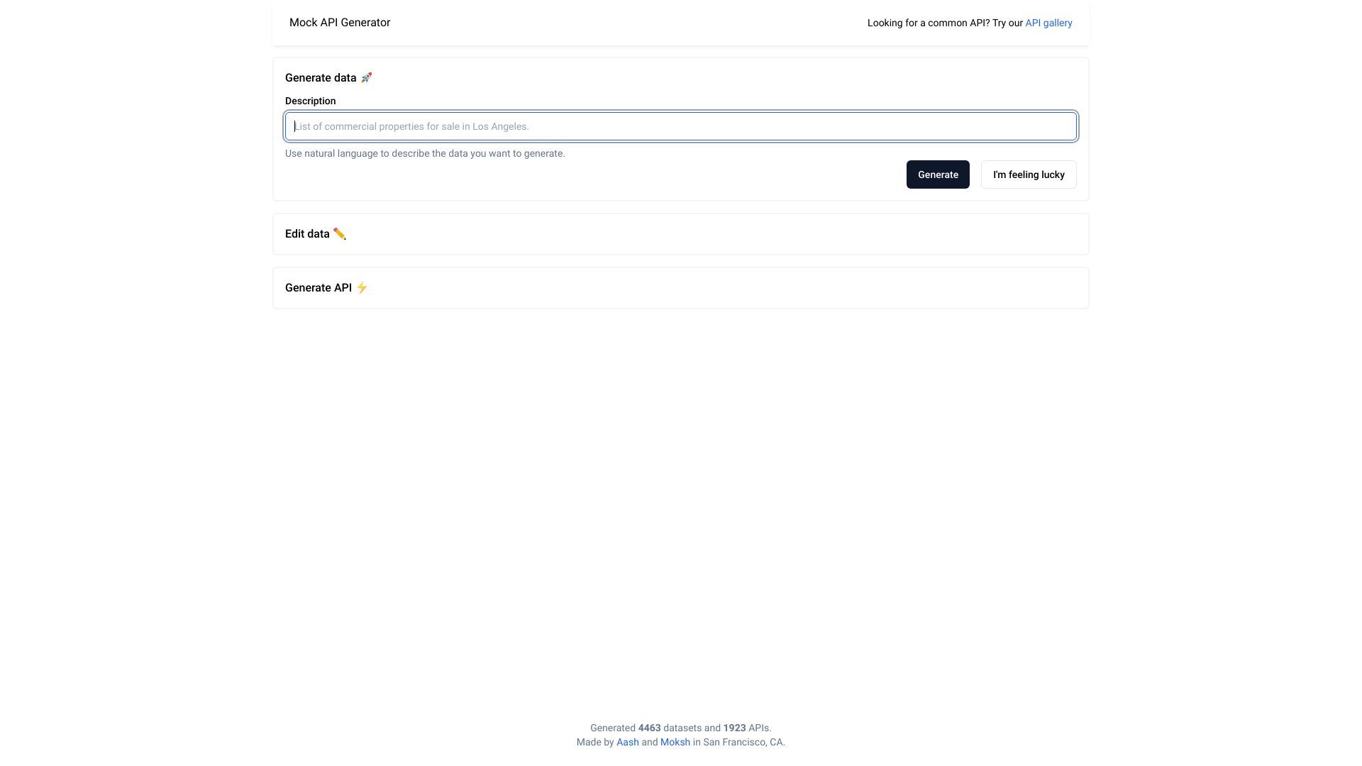 Mock API Generator image