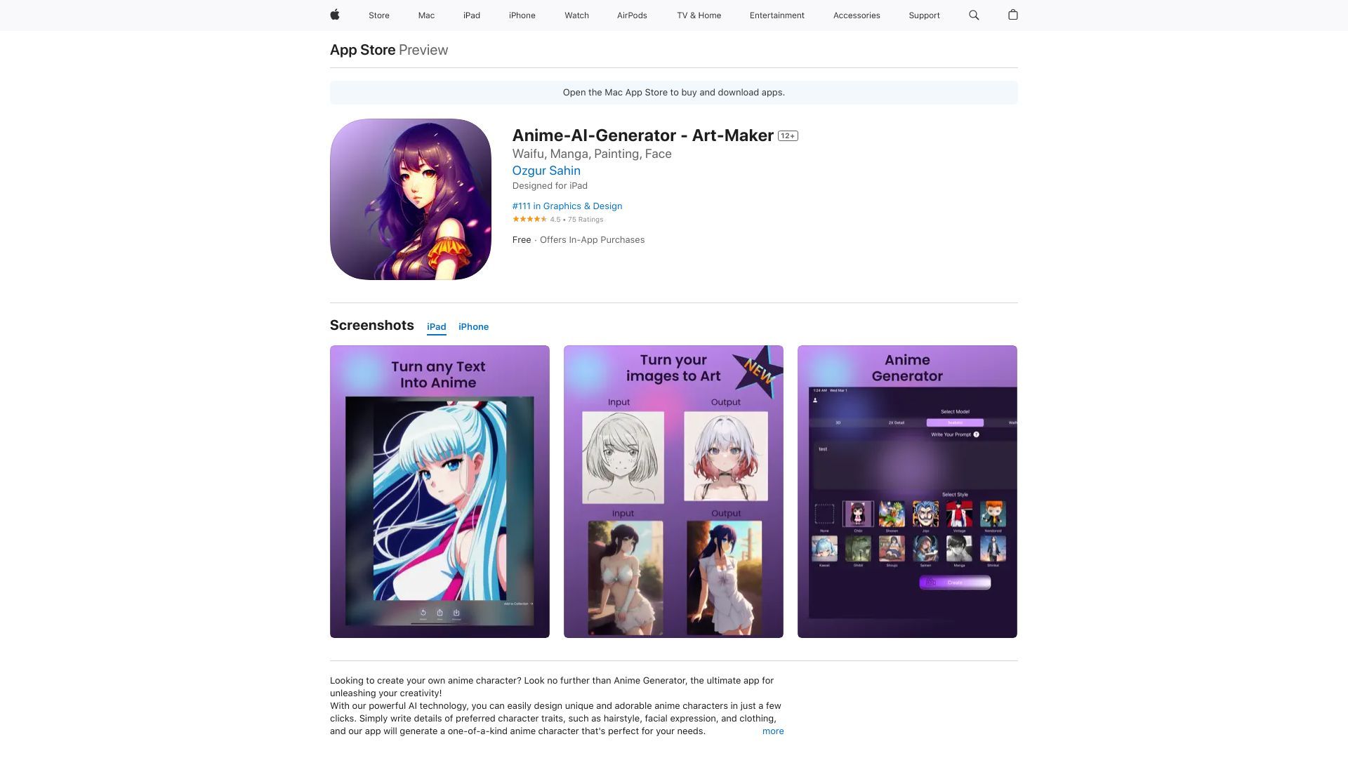Anime Character Creator image