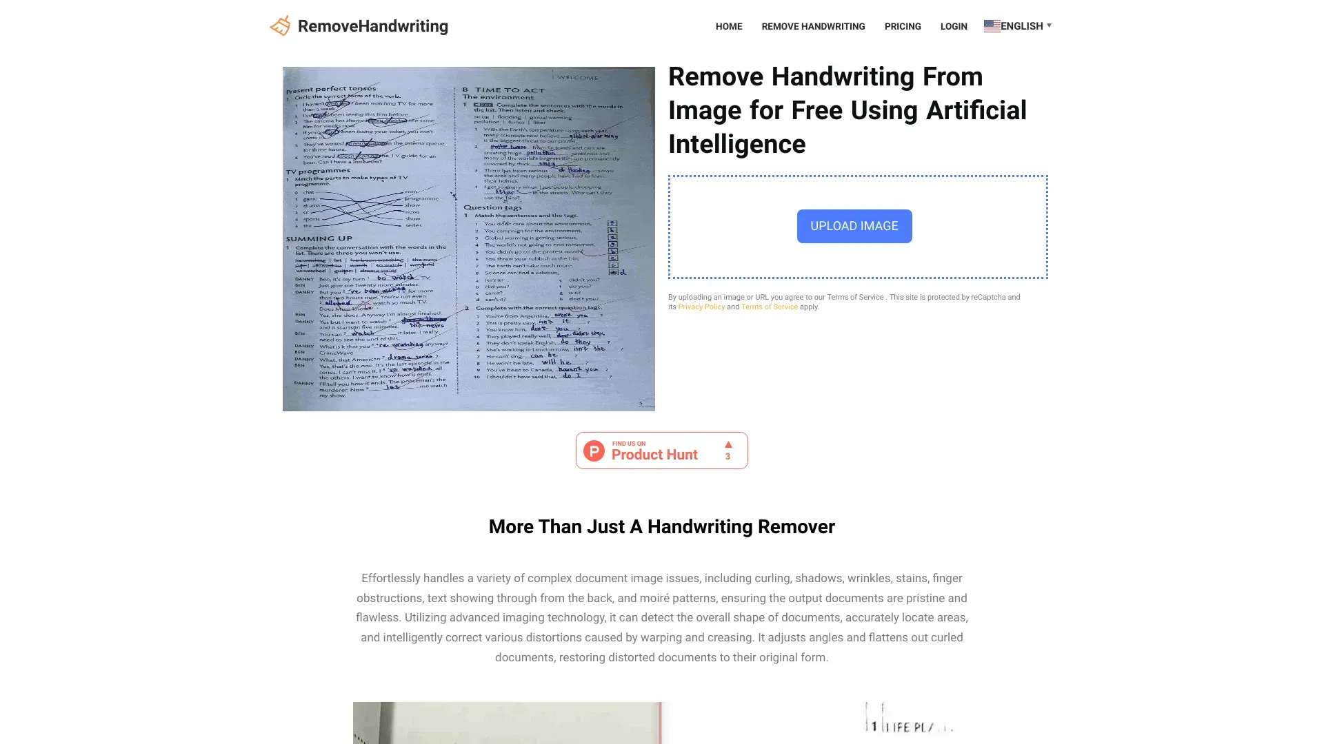 RemoveHandwriting image