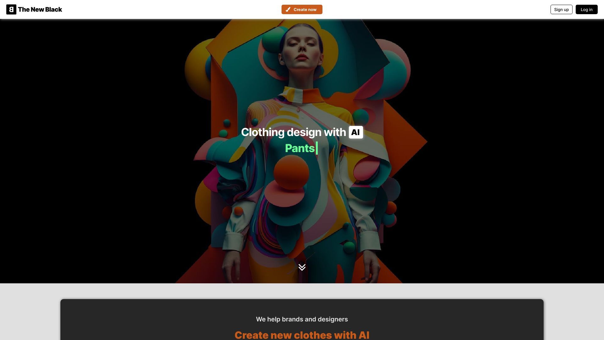 The New Black | AI Clothing Fashion Design Generator image