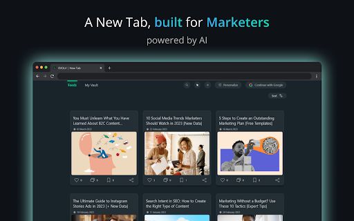 EVOLV New Tab image