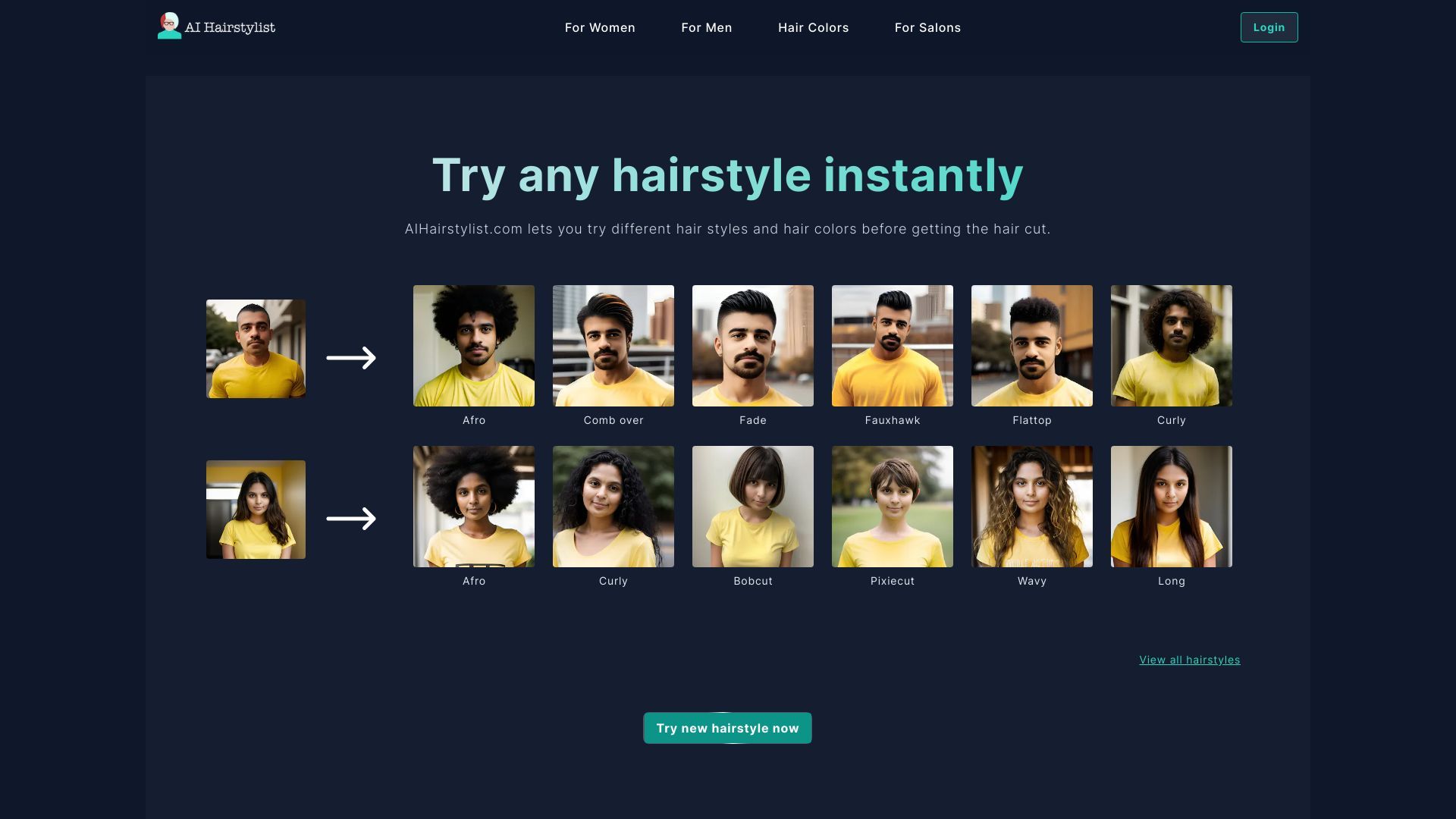 AIHairstylist.com image