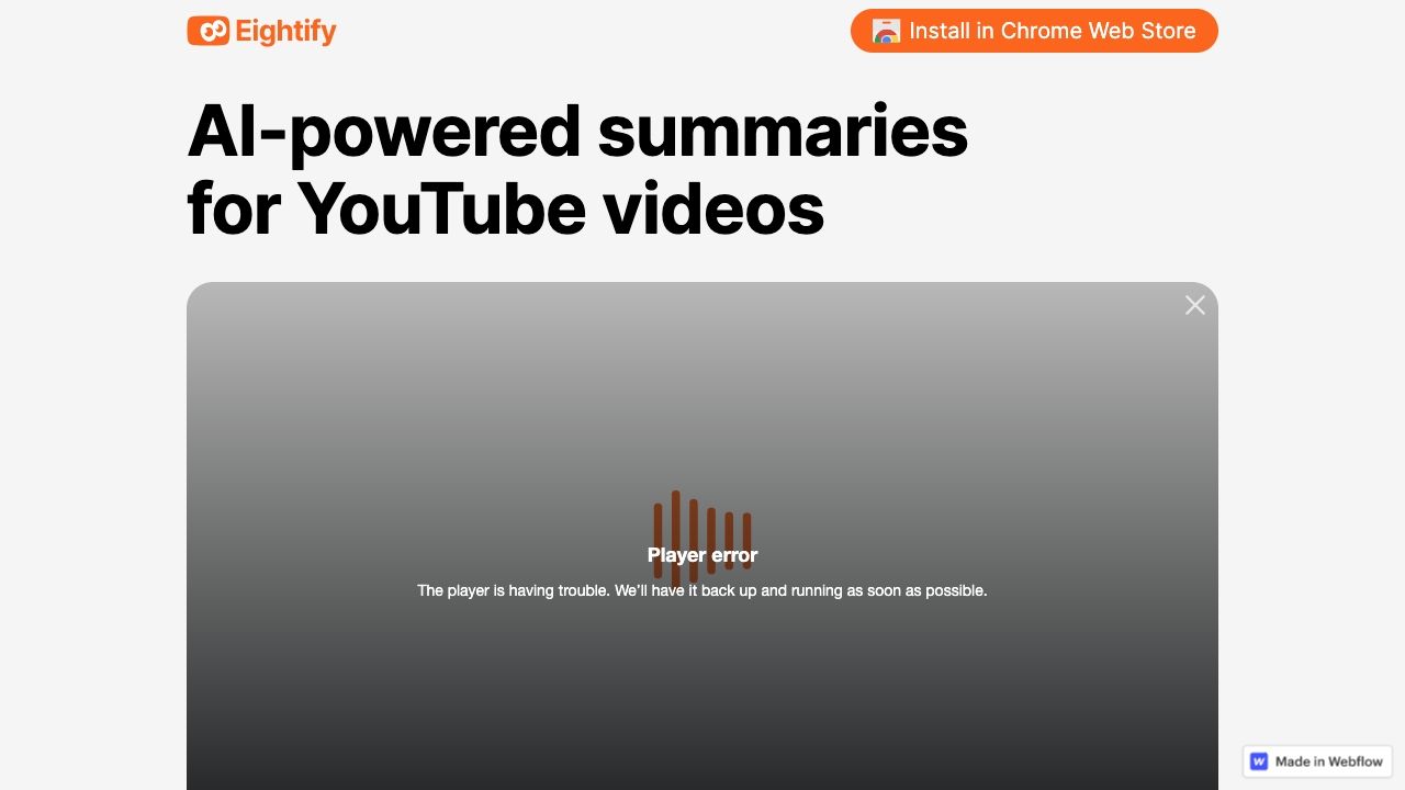 Eightify AI ChatGPT image