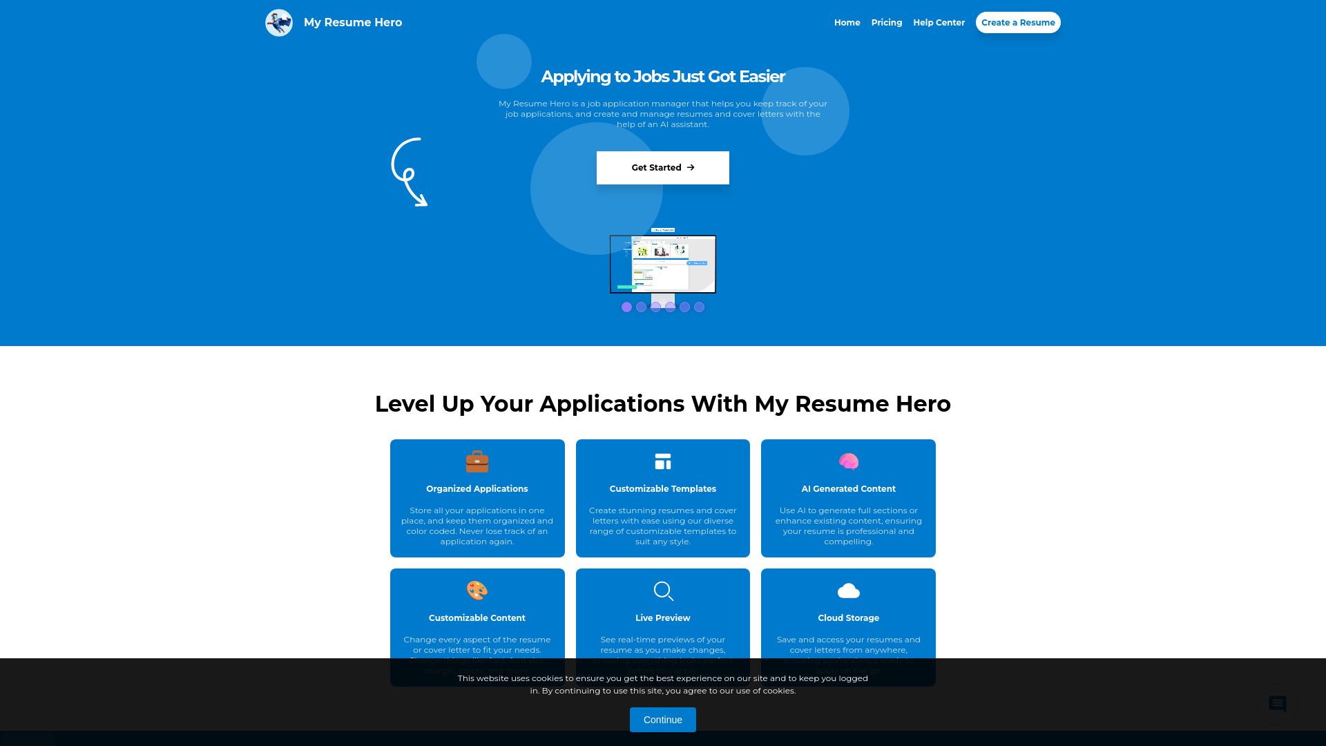 My Resume Hero image
