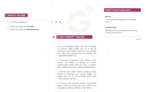 Google Search ChatGPT Extension image