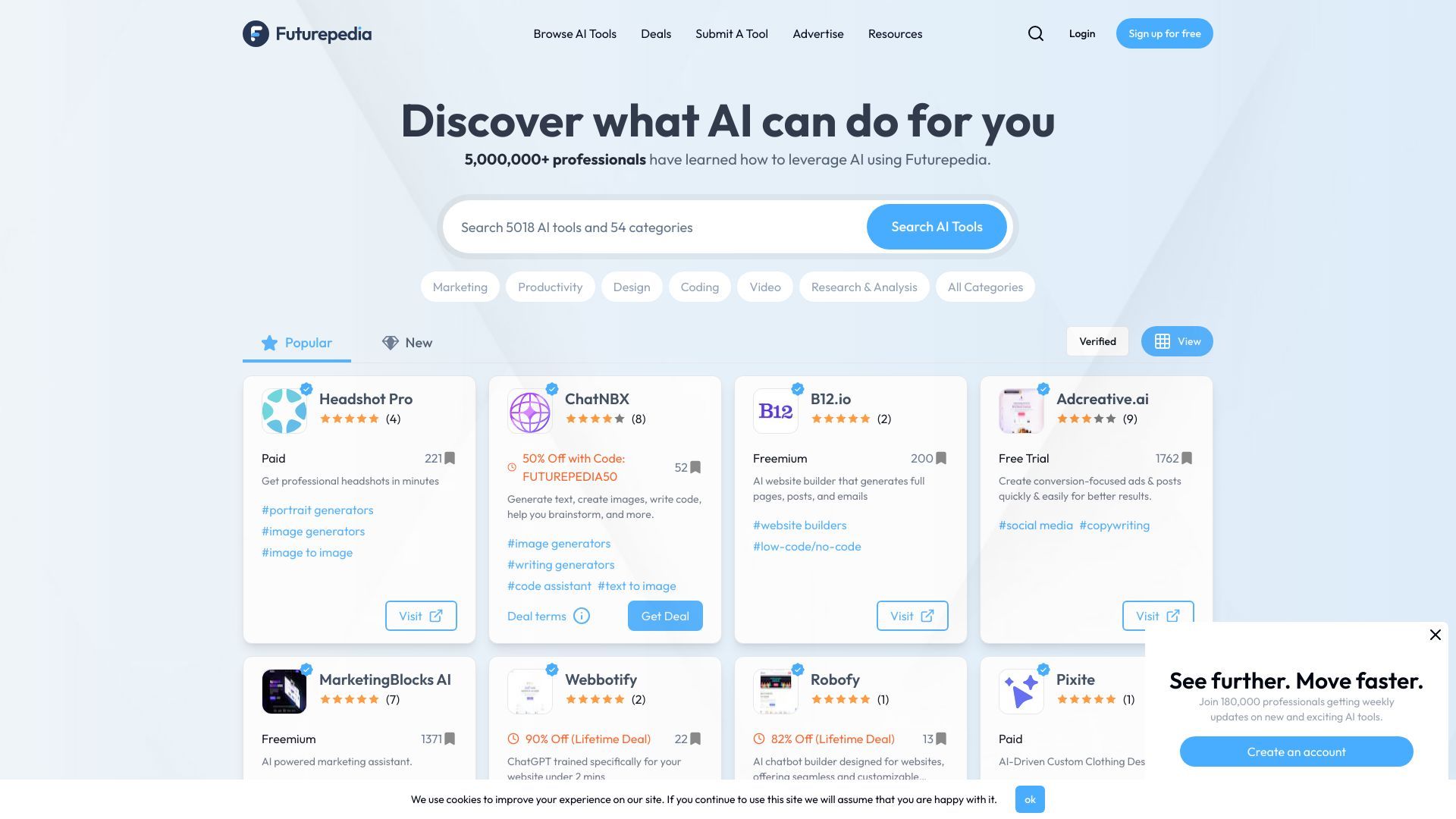 Futurepedia - Find The Best AI Tools & Software image