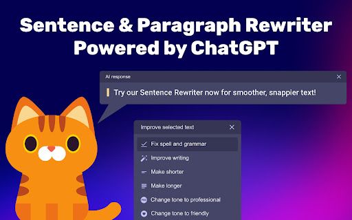 Sentence Rewriter Chrome Extension image