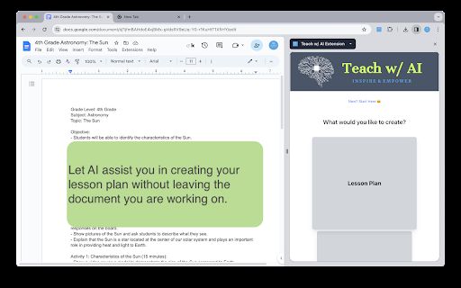Teach w/ AI image
